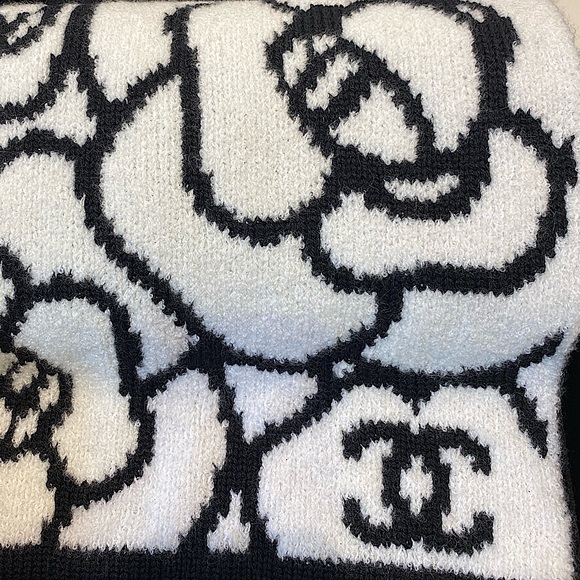 CHANEL Accessories - Chanel Camellia Reversible Scarf